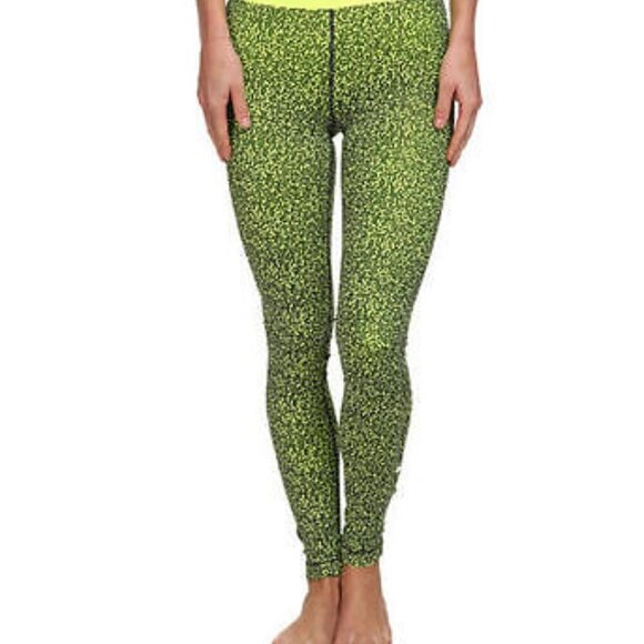 Nike Pro Dri Fit Stay Cool Ankle Tights Pants Mezzo Large Neon Workout Athletic - Picture 2 of 9